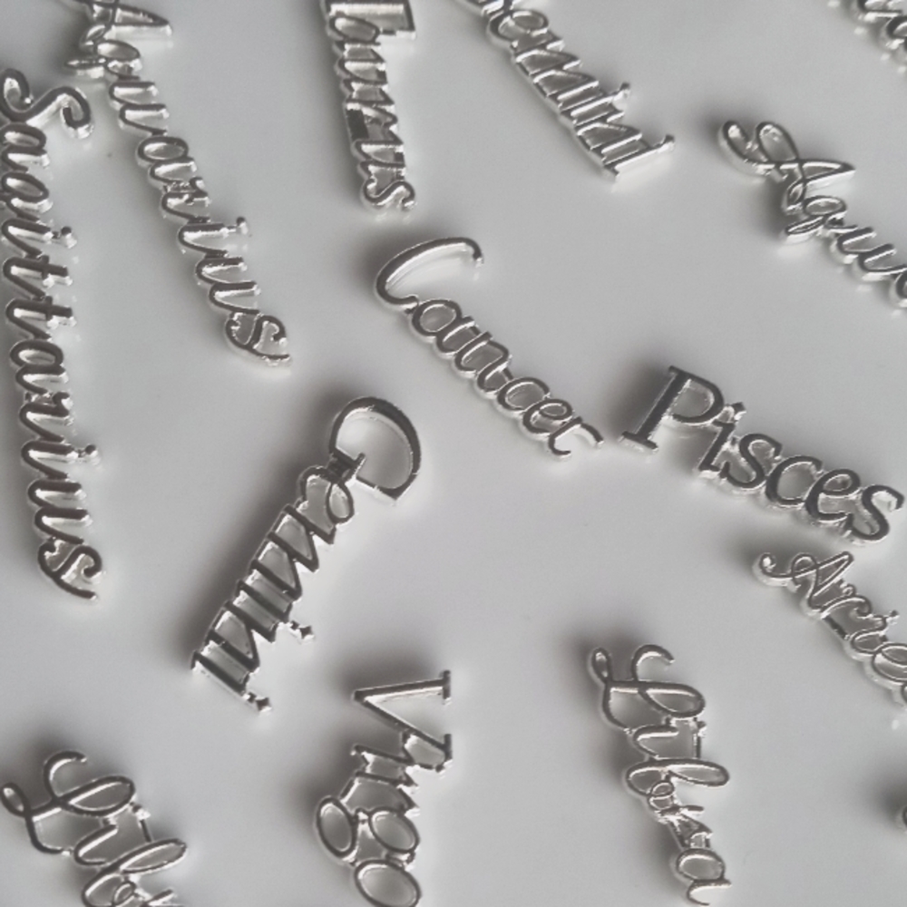 Zodiac Silver Charm Assortment 23pcs